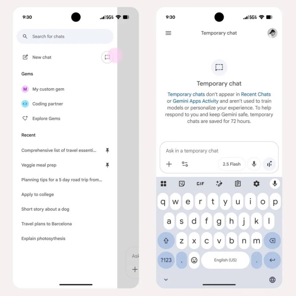 Google Gemini - як заборонити зберігати старі чати 4