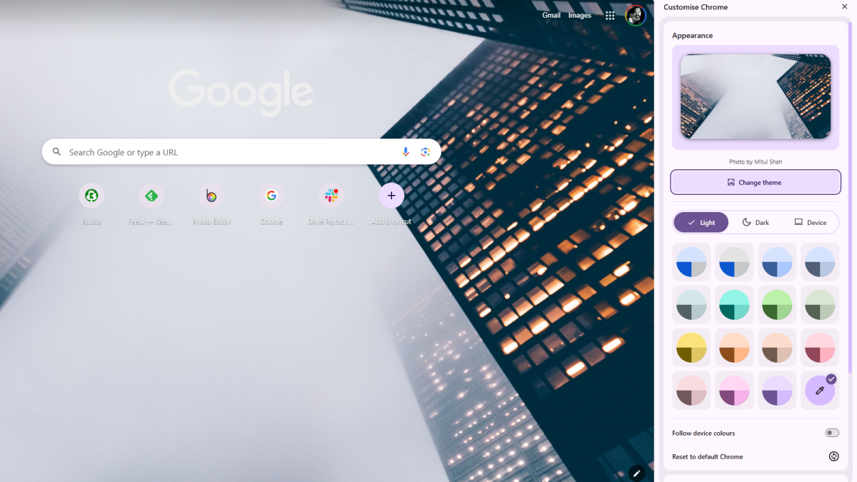 Як змінити зовнішній вигляд Google Chrome - список ідей 3