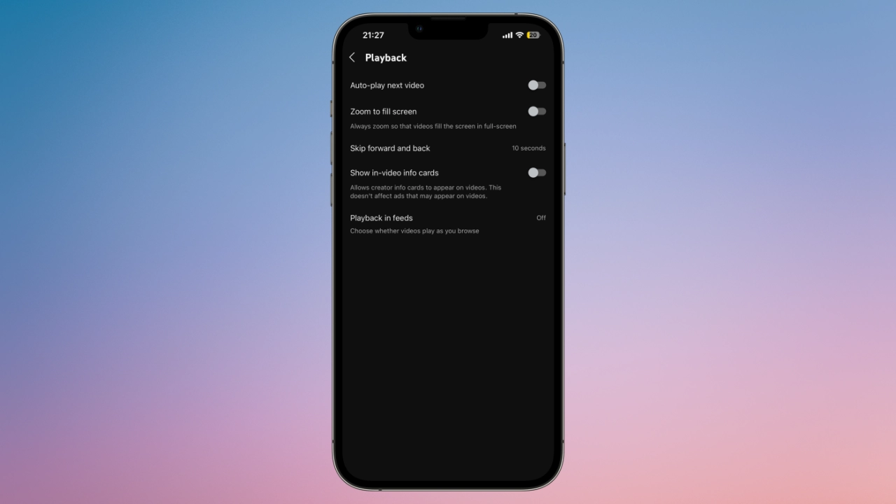 Як зробити YouTube комфортним для перегляду - список налаштувань 5