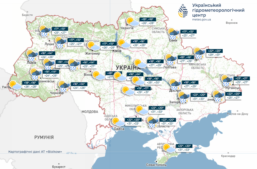 Погода в Україні на тиждень - синоптики розповіли, де будуть дощі 4-8 серпня 2