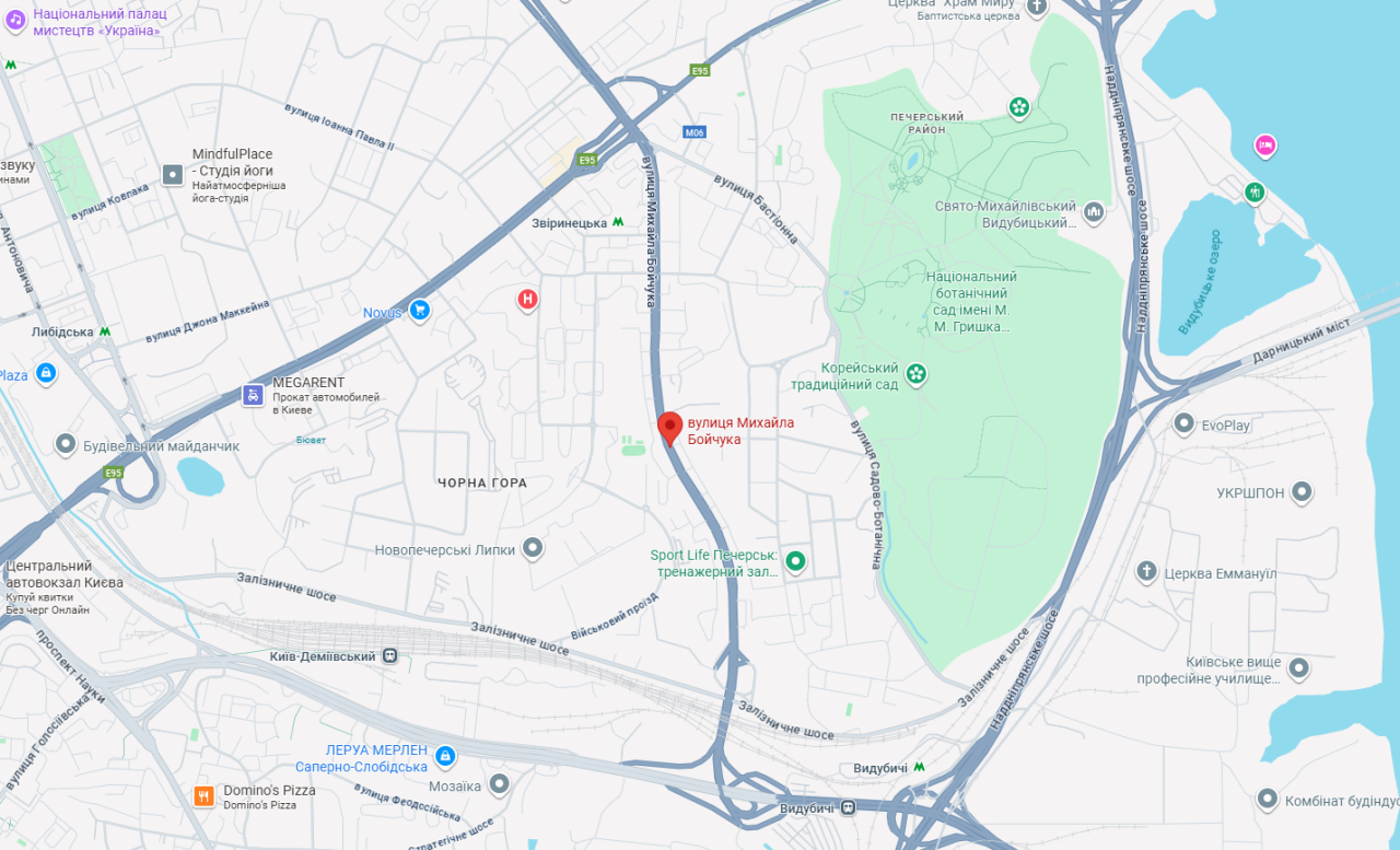 Вулиця Михайла Бойчука в Києві частково закрита для водіїв - як об'їхати, схема, тролейбус 38 і 15 3