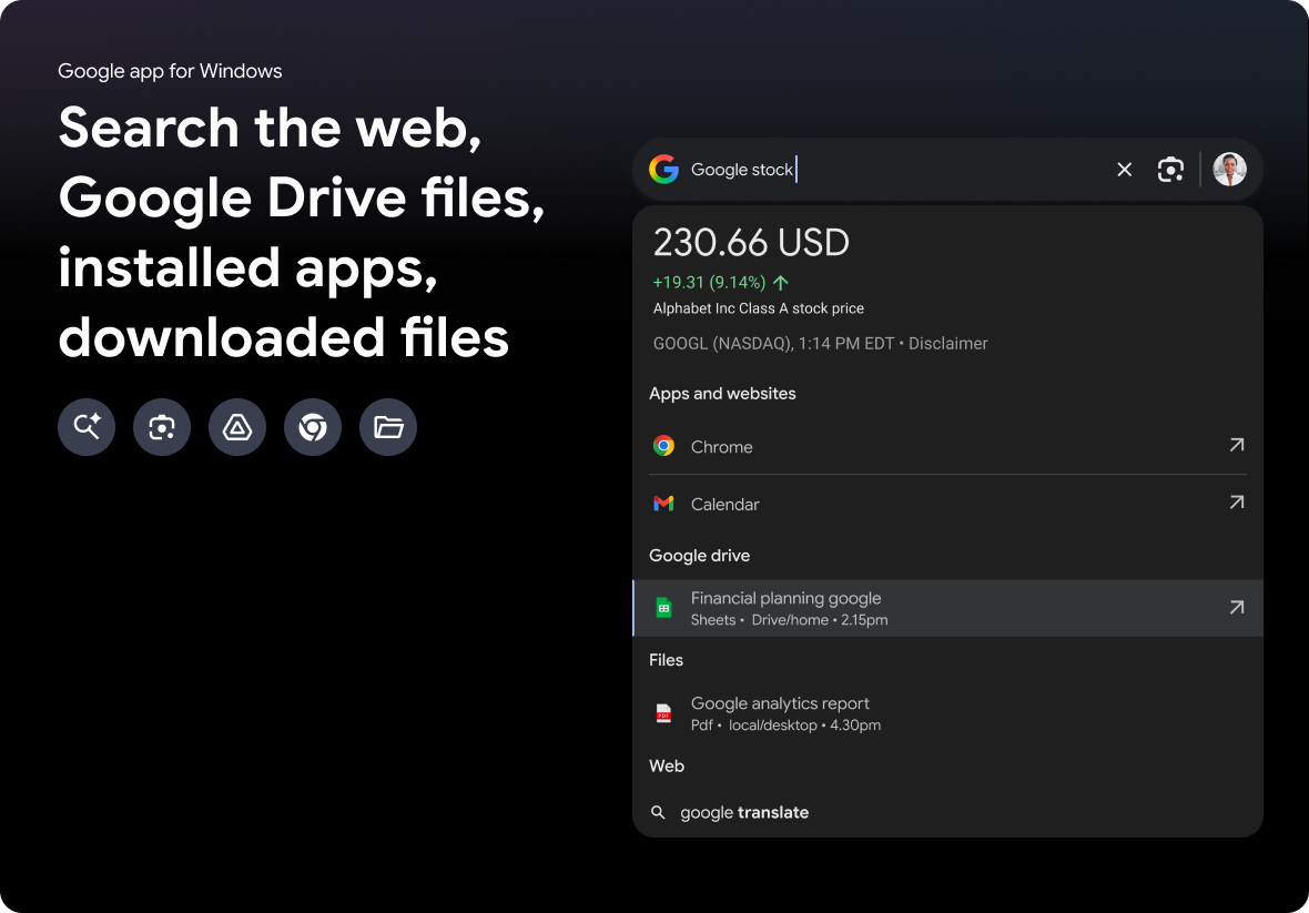 Google запускає новий додаток пошуку для Windows 2