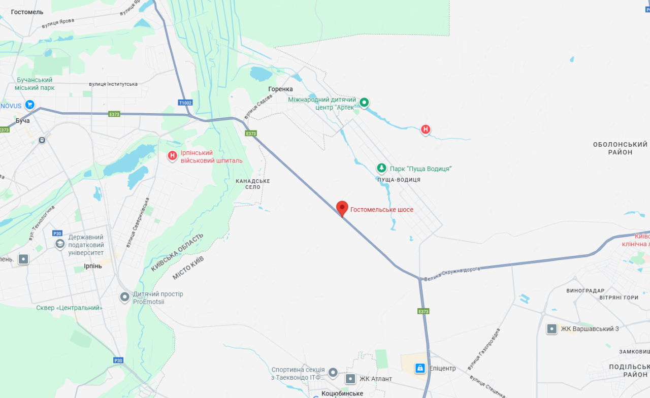 Гостомельське шосе в Києві частково закрили для транспорту в напрямку вулиці Міської - схема 3