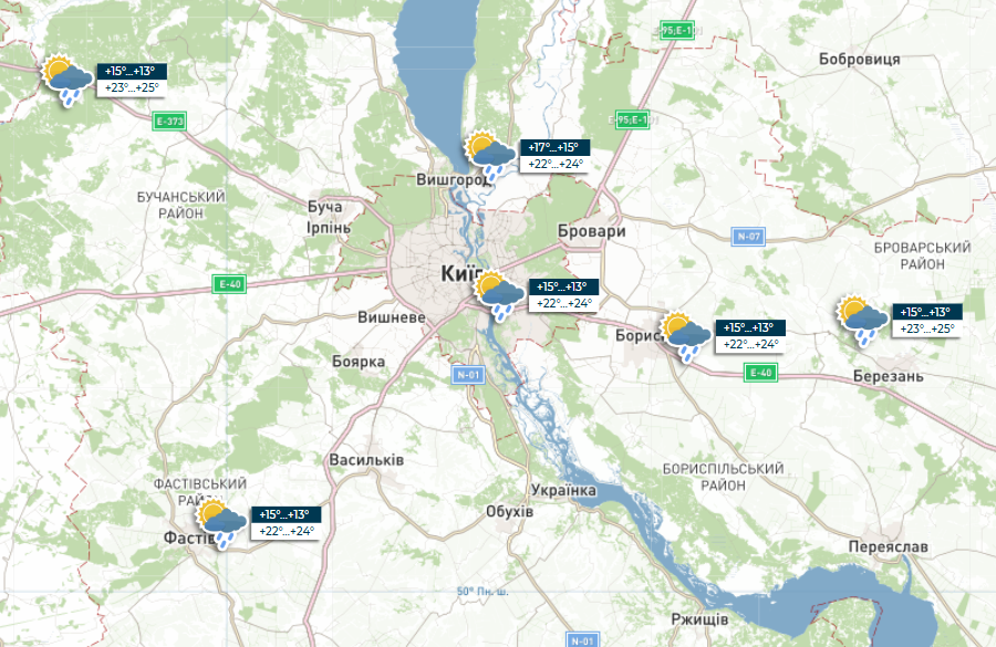Погода в Україні 8 вересня буде теплою, але з дощами 3