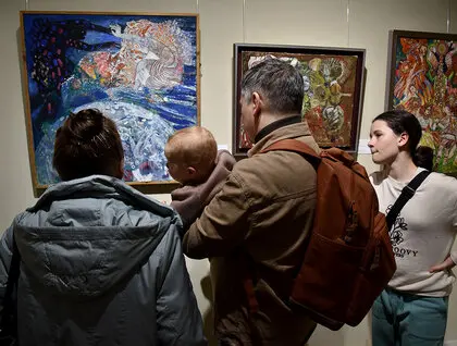 100-річчя Віктора Зарецького святкують у музеї Шевченка - шедеври і легенди - фоторепортаж 46