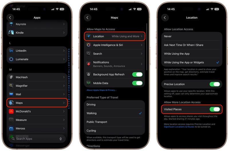 Apple Maps - як вимкнути функцію відстеження 3