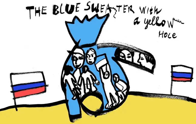 Блакитний светр із жовтою діркою отримає міжнародний грант - фільм розповідає історії дітей у перевиховних таборах - новини культури 1