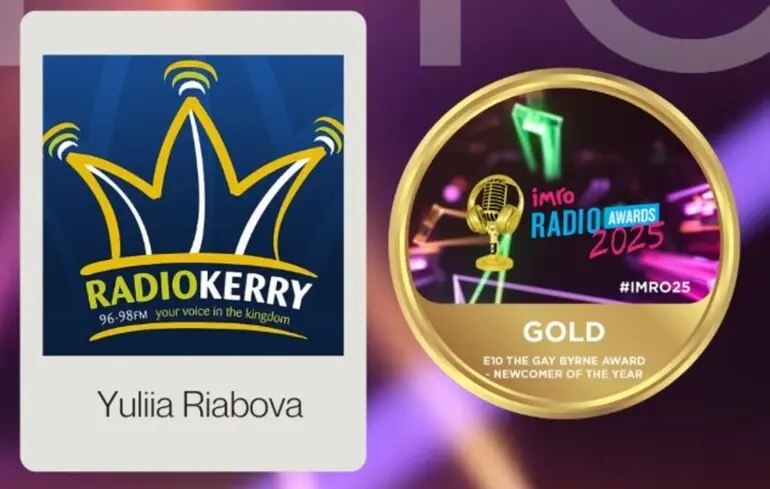 Головна нагорода у сфері радіомовлення в Ірландії - перемогу здобула українка Юлія Рябова - новини культури 1