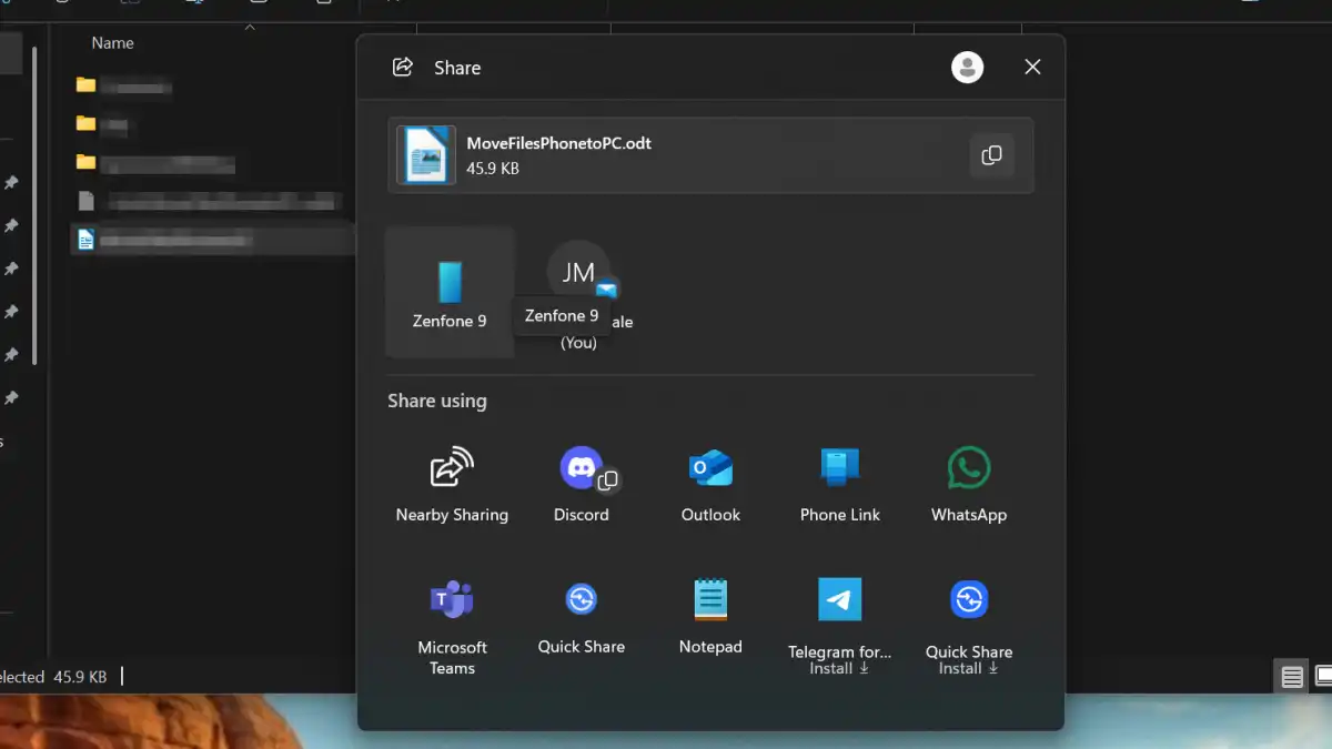 Як швидко передавати файли між ПК і телефоном - способи 6