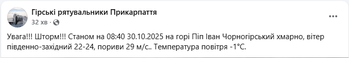 Карпати накрив шторм із сильними поривами вітру на високогір'ї - погода в горах, прогноз, фото 3