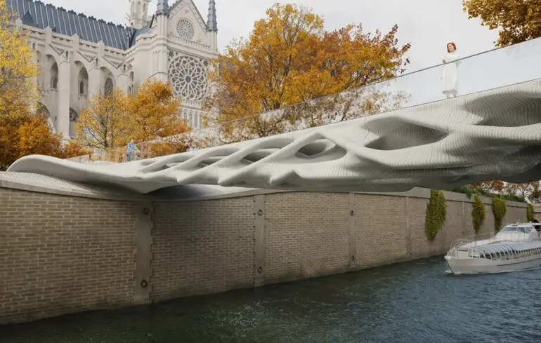 Міст надрукований на 3D-принтері - конструкція поглинає вуглець - новини технологій 1