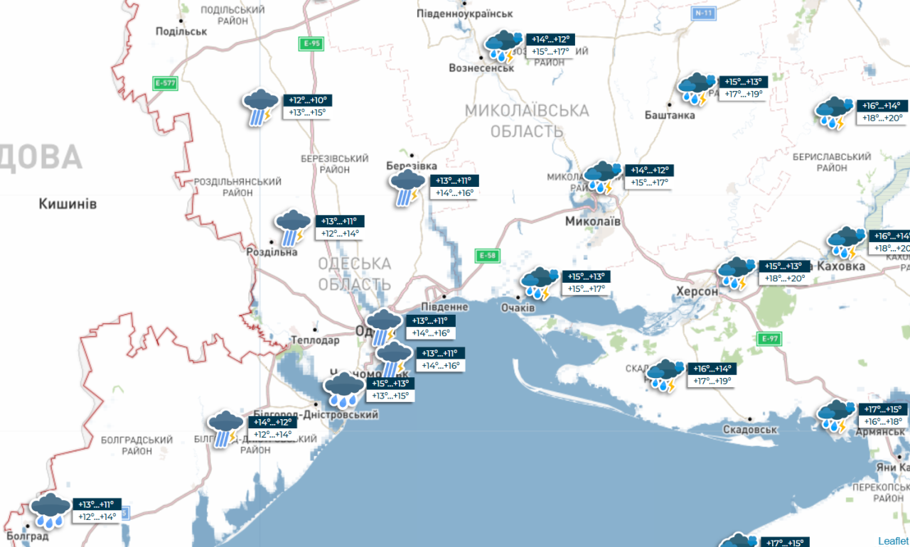 Погода в Одесі та області завтра і 9 жовтня несе сильні дощі, грози й пориви вітру - прогноз 4