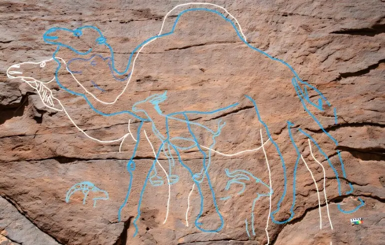 Стародавні дорожні знаки в пустелі - вчені знайшли наскельні малюнки віком 12 тисяч років - фото 1