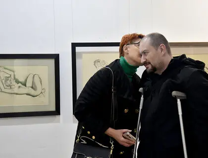 Свобода лінії - виставка графіки Горської і Зарецького відкрилася у Митці - фоторепортаж 9