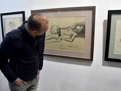 Свобода лінії - виставка графіки Горської і Зарецького відкрилася у Митці - фоторепортаж 19