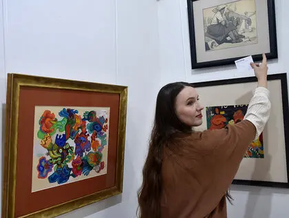 Свобода лінії - виставка графіки Горської і Зарецького відкрилася у Митці - фоторепортаж 2