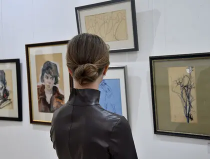 Свобода лінії - виставка графіки Горської і Зарецького відкрилася у Митці - фоторепортаж 3