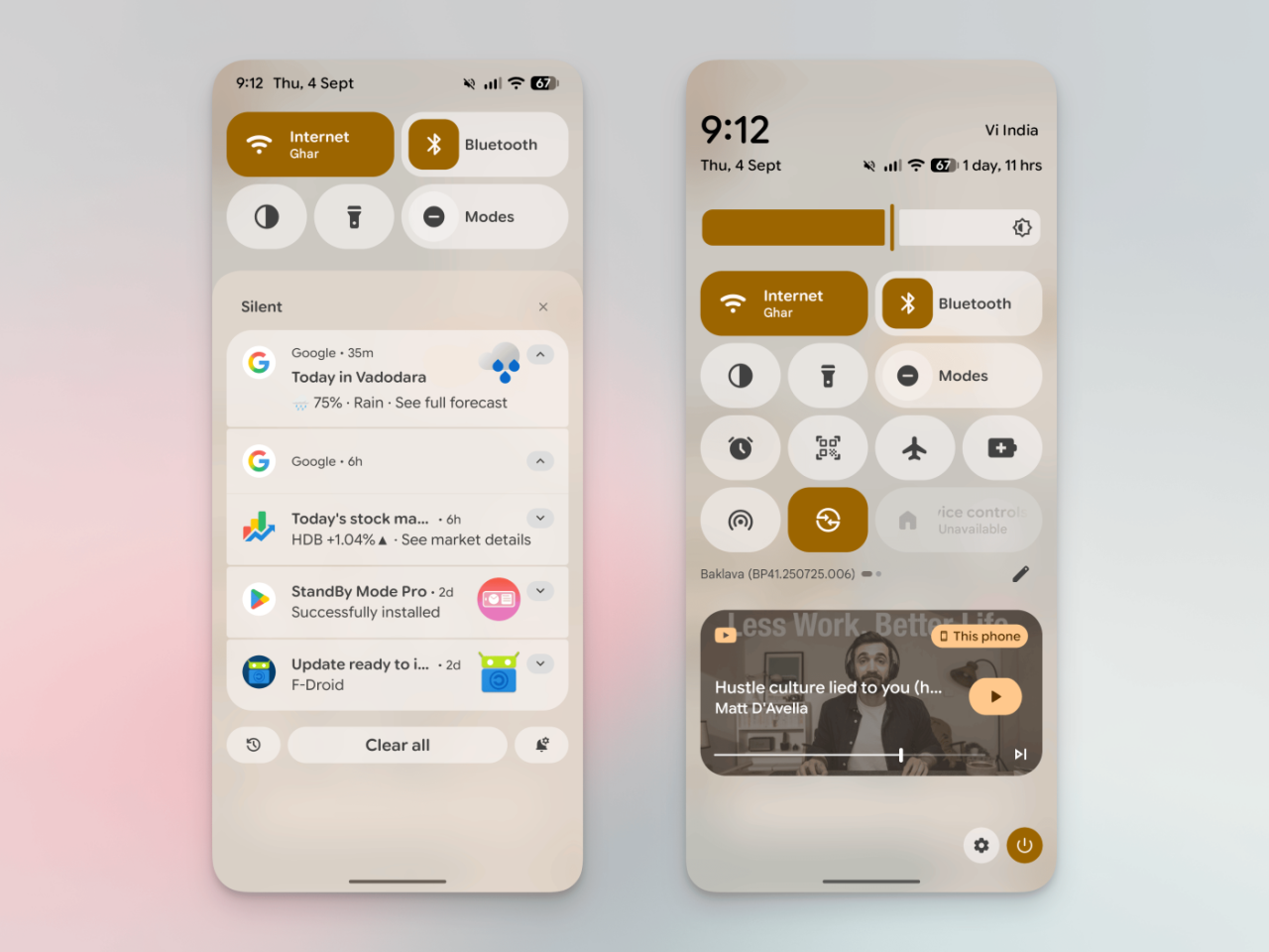 Телефон Android - приховані налаштування, список 2