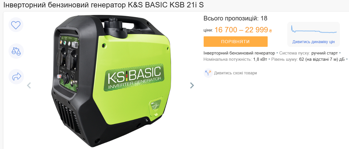 Вартість електроенергії з генератора - порівняння бензинових і дизельних моделей 2