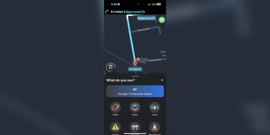 Waze додав голосові звіти про ситуації на дорогах 2