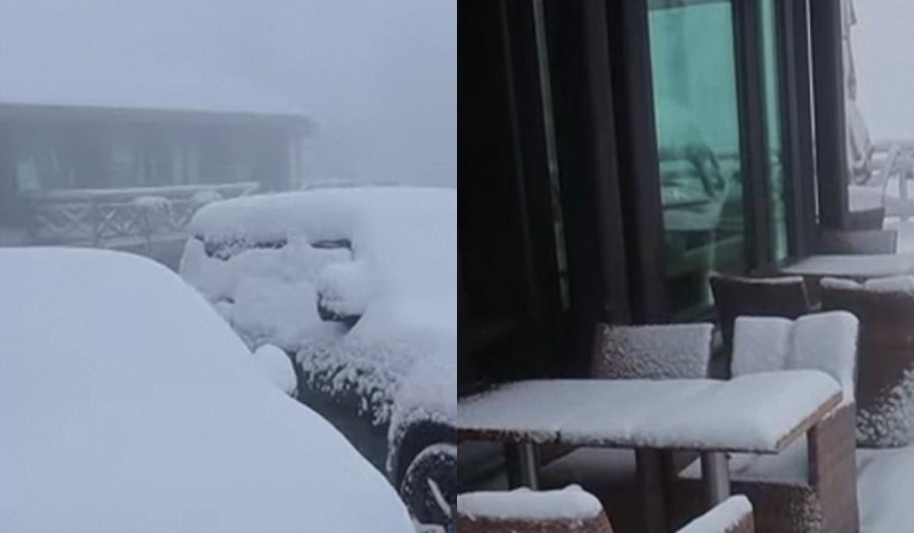 В Сербії може випасти рекордна кількість снігу як для жовтня / Колаж: УНІАН, фото: скріншот з відео