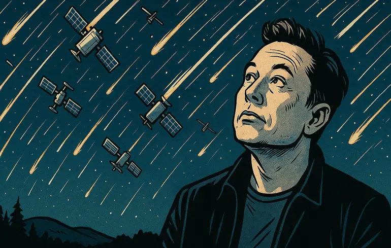 Земна орбіта перетворюється на смітник Starlink 1