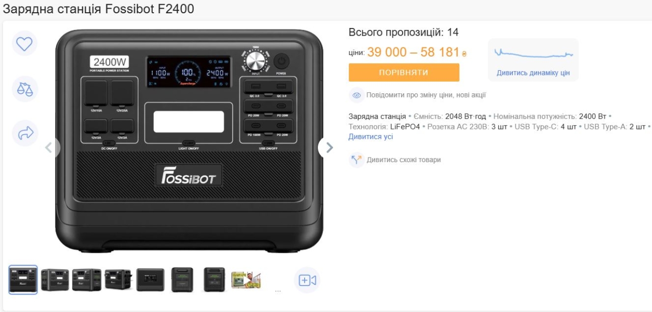 Як зросла вартість ліхтарів, павербанкі та зарядни станцій - ціни восени 2025 року | D.UA 4