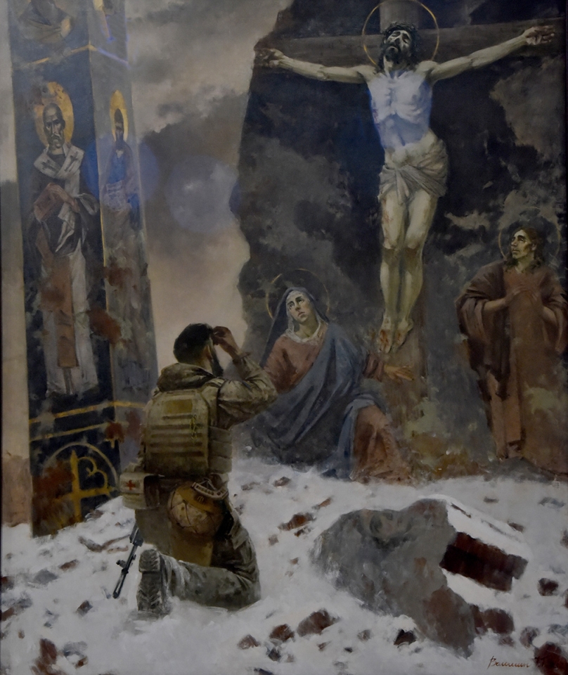 Картина «Молитва» з українським воїном буде передана до Ватикану - фото 21