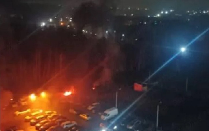 Опубліковані кадри перехоплення ракети "Фламінго" в небі над Орлом 1