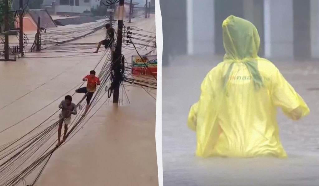 Таке буває раз у 300 років: Таїланд накрила нищівна повінь, тисячі домівок під водою (відео) 1 колаж УНІАН, скриншоти