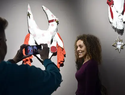 100 кіз Лесі Патоки - в Українському Домі відкрили виставку обрядових масок - фото 12