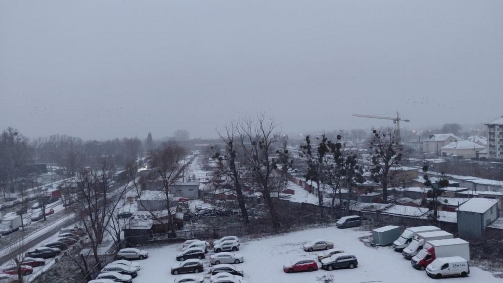 Київ засипало першим снігом (фото)