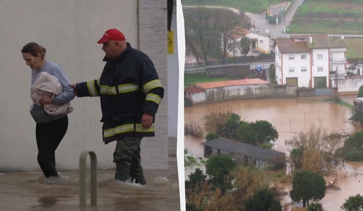 Апокаліпсис у Португалії: через повені прорвало дамбу, змило магістраль, є загиблі