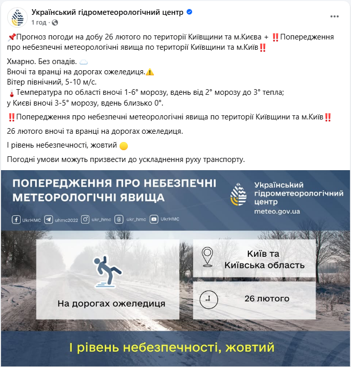 Слизькі дороги і підйом води в річках: що буде з погодою в Україні завтра 5