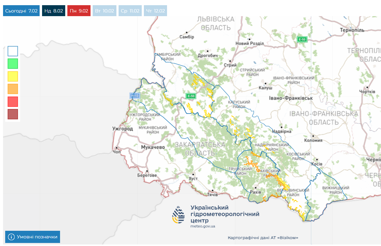 У Карпатах - лавини, в містах - ожеледь: прогноз погоди в Україні на неділю 4
