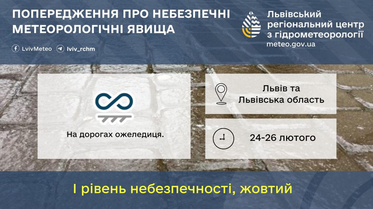У Львові на три дні запровадили жовтий рівень небезпеки (інфографіка). 2 У Львові на три дні поспіль оголосили жовту небезпеку (інфографіка)