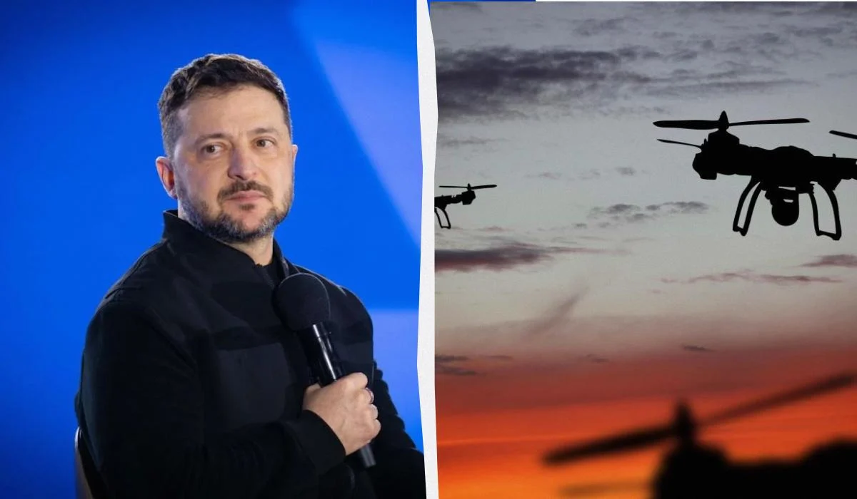 Цього року Україна отримає 10 тисяч безпілотників від спільного виробництва в Німеччині, повідомив Зеленський. 1 Україна цього року отримає 10 тисяч дронів від спільного заводу в Німеччині, – Зеленський