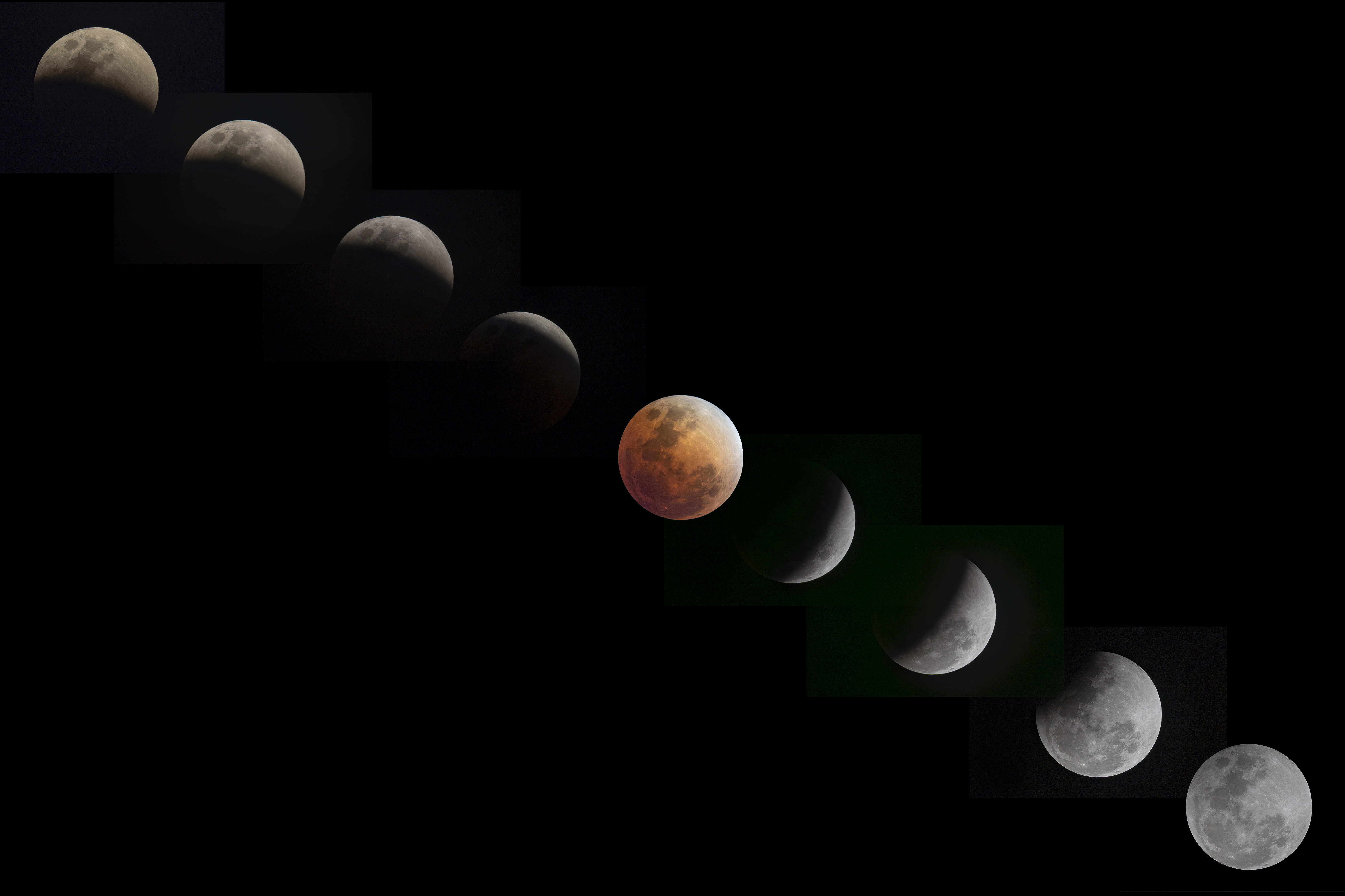 Місячне затемнення 2026 року - як виглядав "Черв'ячний місяць" у різних країнах - світлини. 13