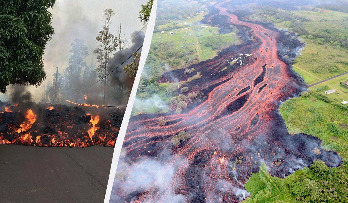 На Гаваях через потужне виверження вулкану все засипало попелом (відео)