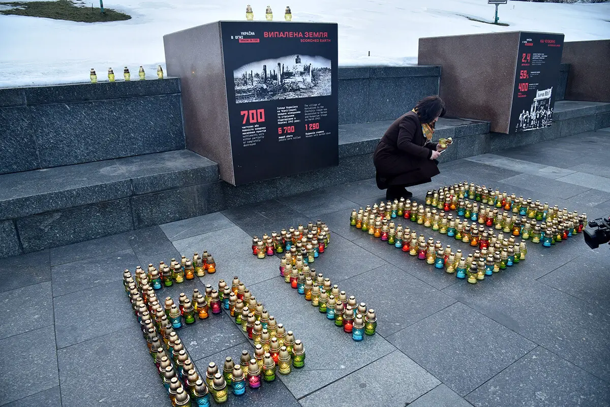 У столиці вшанували пам’ять 6700 жителів Корюківки, яки вбили нацисти 1