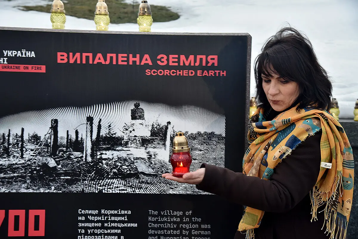 У столиці вшанували пам’ять 6700 жителів Корюківки, яки вбили нацисти 2