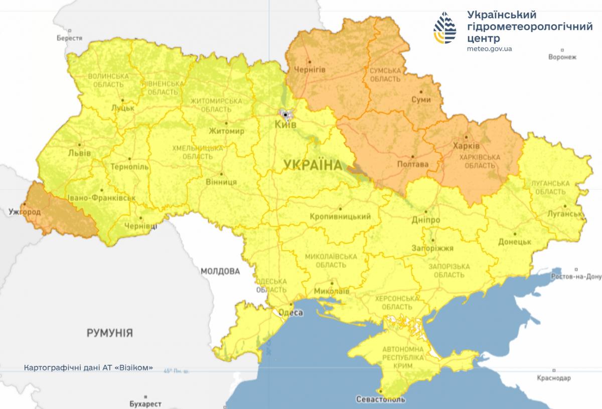 До -3&deg; вже цієї ночі: де в Україні очікується найбільший холод (карта)