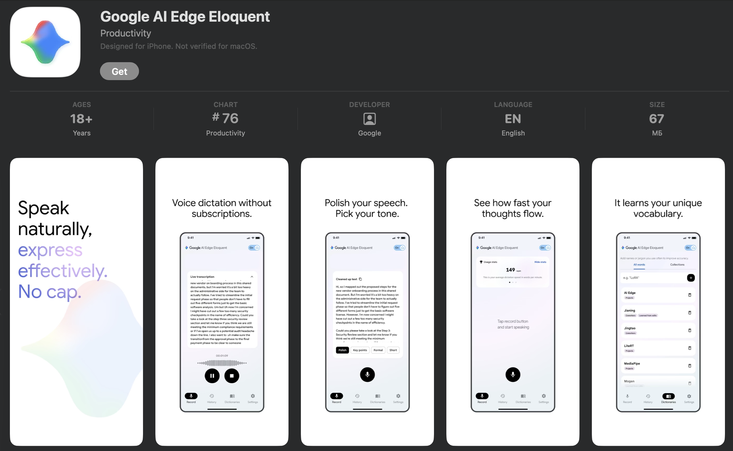 Google представив новий офлайн-додаток AI Edge Eloquent, що забезпечує перетворення мовлення на текст у реальному часі. Ця технологія відкриває нові можливості для користувачів у сфері обробки мовлення. 2
