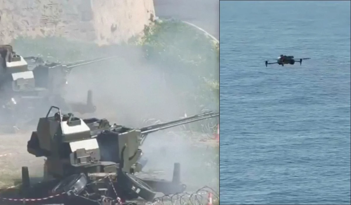 Іспанія освоює техніку знищення сучасних безпілотників за допомогою старих зенітних артилерійських систем. 1 Іспанія вчиться збивати сучасні дрони з ветеранських зенітних гармат