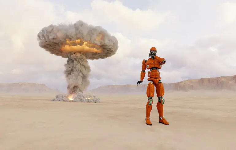 Штучний інтелект може бути небезпечним, оскільки військові симуляції з його участю майже завжди закінчуються застосуванням ядерної зброї. 1