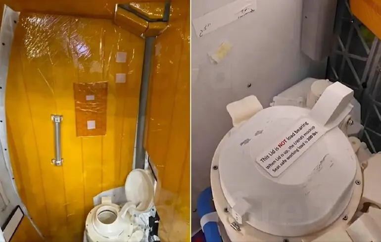 У космонавтів місії Артеміда стався збій у роботі туалету – в космосі замерзла сеча. У космонавтів місії Артеміда стався збій у роботі туалету – в космосі замерзла сеча. 1