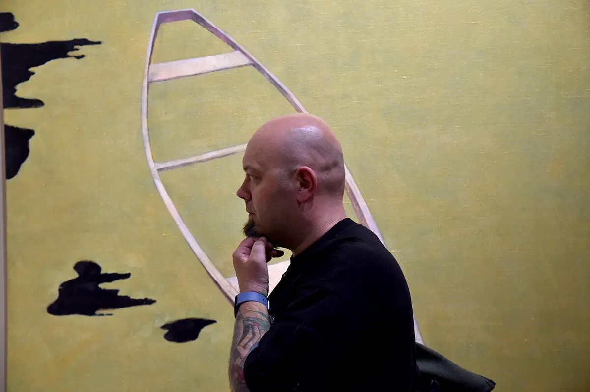 У Музеї Шевченка в Уиєві відкрилася виставка підсумків 30-річної роботи художників Бевзи, Лебединця та Литвиненка 4