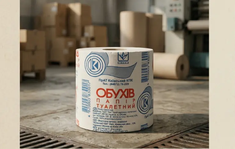 Виробник туалетного паперу в Обухові призупинив свою діяльність унаслідок атаки Російської Федерації. 1