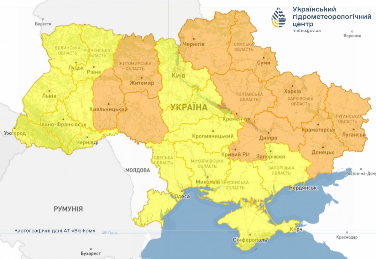 Заморозки скують усю Україну: синоптики оголосили ІІ рівень небезпеки (карта)