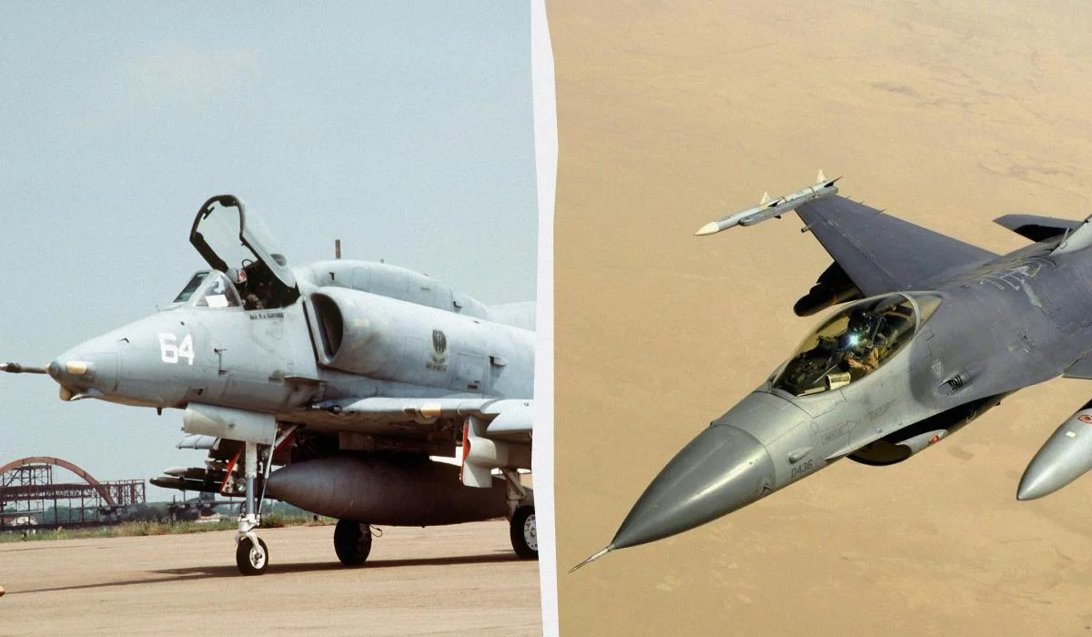 Аргентина попрощалася з літаками A-4 Skyhawk завдяки F-16, які призначалися для України